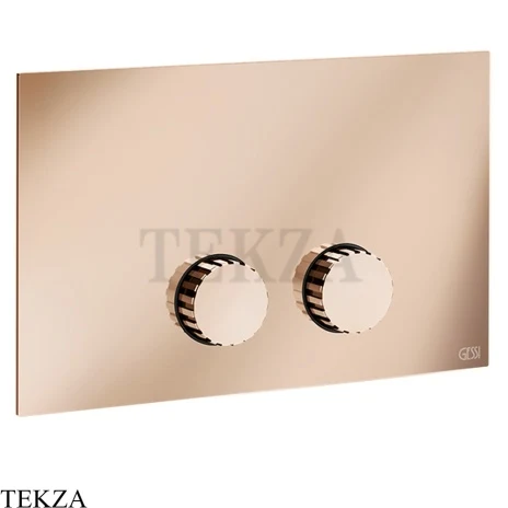 Gessi Incastri Клавиша смыва для инсталляции Geberit Sigma 8 и Sigma 12 75611-030, медь глянец