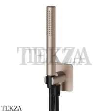 Newform Душевой комплект ручной душ латунь с выводом и держателем 854.M0.072, Copper Satin