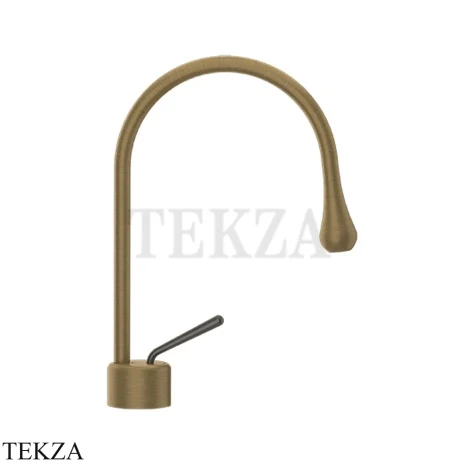 Gessi Goccia Смеситель для раковины, без сливного гарнитура 33601-713, Antique Brass