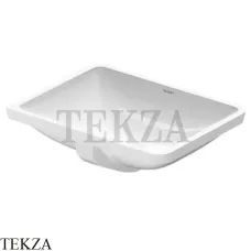 Duravit Starck 3 Раковина встраиваемая снизу, с переливом 0305490000, белый глянец