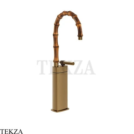 Gessi Jacqueline Смеситель для раковины высокий, без донного клапана 77005-791, бронза Deep