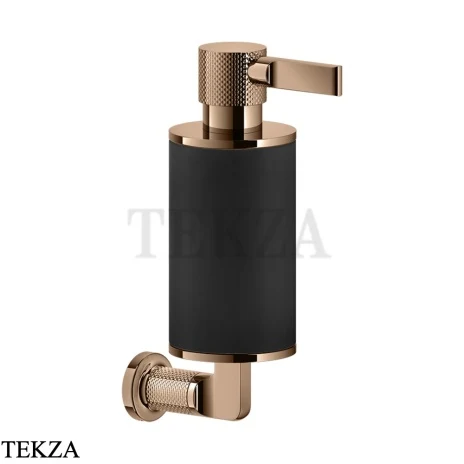 Gessi INCISO accessories Дозатор для жидкого мыла или лосьона, черный 58514-030, Copper глянец