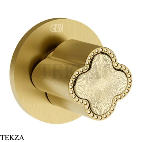Gessi Ludovica Смеситель-рычаг управления crystals, внешняя часть 76309-716, золото Brushed