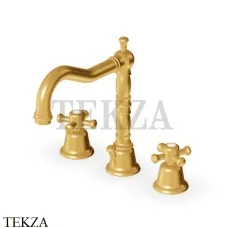 Zucchetti Delfi Смеситель для раковины с донным клапаном Z46353.8008C41, brushed gold