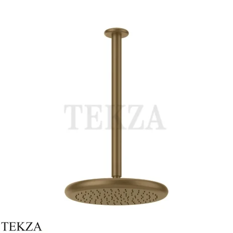 Gessi Goccia Верхний душ с потолочным кронштейном под размер 33768-791, Deep Bronze Br. PVD
