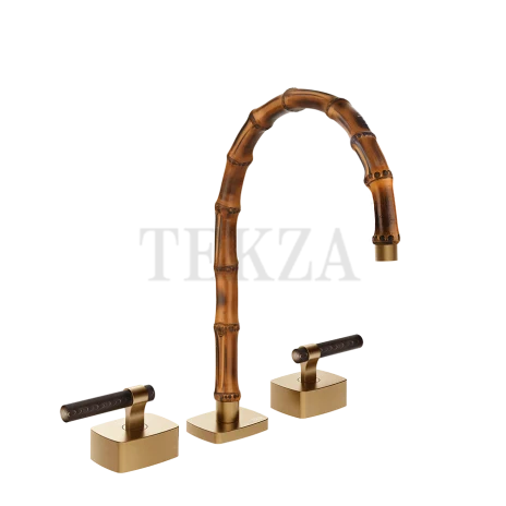 Gessi Jacqueline Смеситель для раковины на 3 отв., без донного клапана 77215-726, бронза Brushed