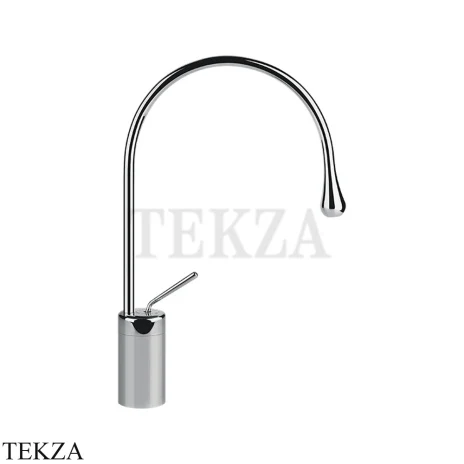 Gessi Goccia Смеситель для раковины высокий, без сливного гарнитура 33605-031, хром глянец