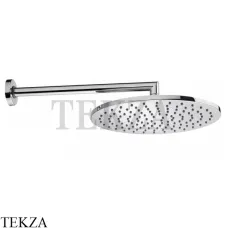 Bossini COSMO Верхняя круглая лейка 280 с кронштейном 40 см H70596I.030, хром глянец