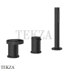 Gessi ANELLO Смеситель на борт ванны без излива, с гарнитуром 63347-299, Black XL