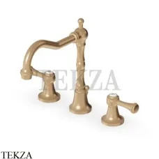 Zucchetti Agora Classic Смеситель для раковины с донным клапаном ZAL405.P31, brushed british gold PVD