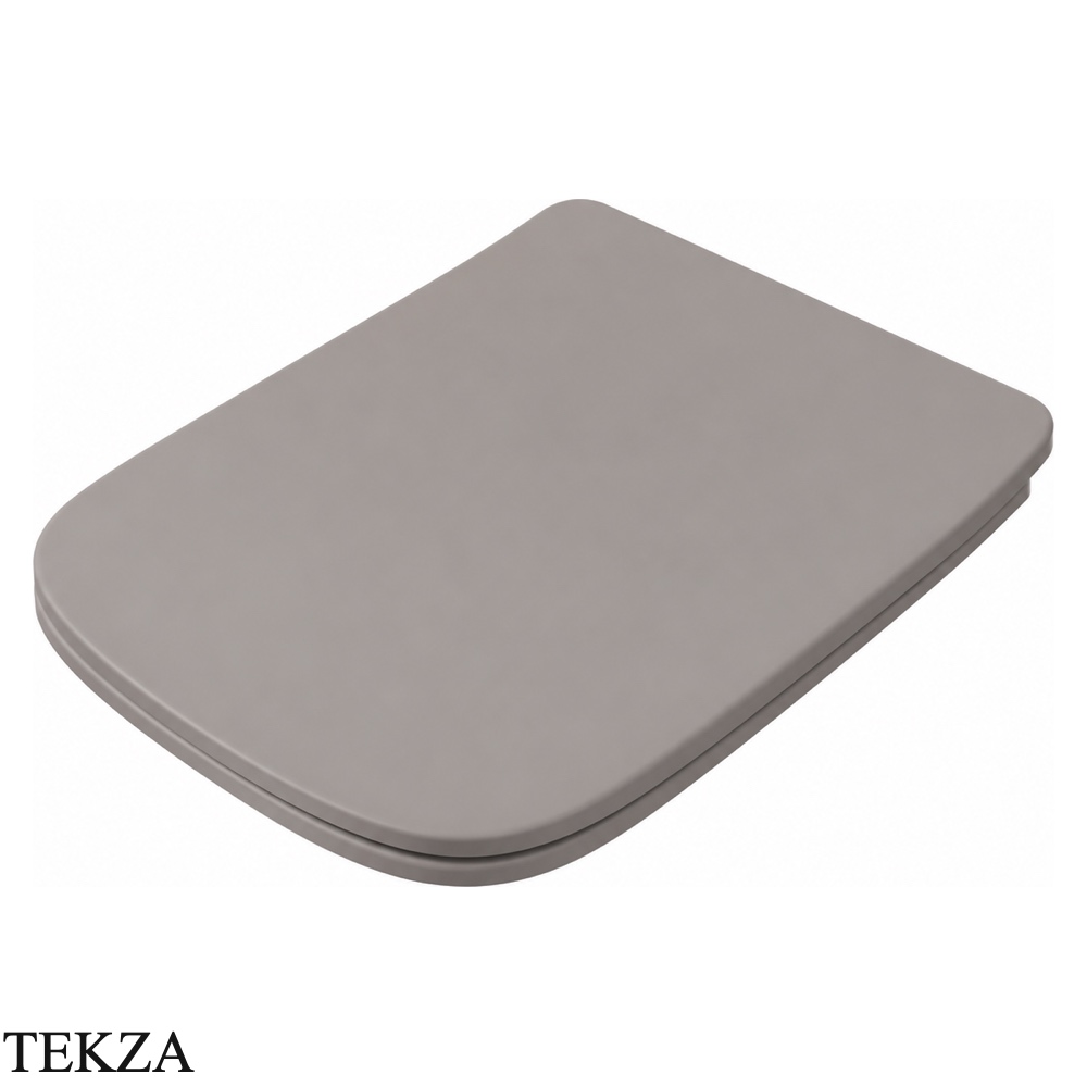 ArtCeram A16 сиденье с крышкой Slim быстросъёмное с микролифтом ASA001 60 71, Gravel матовый