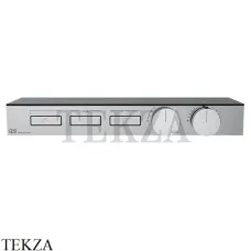 Gessi HI-FI Термостатический смеситель с полочкой, на 3 потока, внешняя часть 63024-031, хром глянец