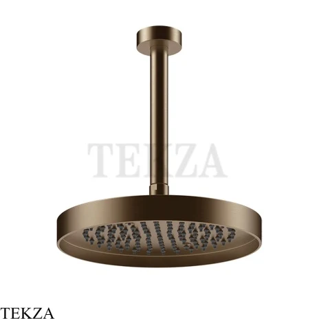 Gessi Incastri Верхняя лейка D25 с потолочным кронштейном под размер 63053-761, бронза Coffee
