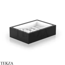 Decor Walther BROWNIE STS Мыльница настольная 0937360, черный матовый, эко-кожа