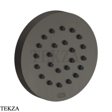 Gessi INCISO SHOWER Боковая форсунка круглая 32971-707, Black Metal Brushed PVD
