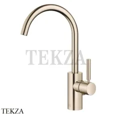 Dornbracht Meta Смеситель для раковины высокий поворотный, с донным клапаном 33500661-26, Light Gold