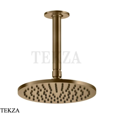 Gessi INCISO SHOWER Верхняя душевая лейка с кронштейном под размер 58150-791, Deep Bronze Br. PVD