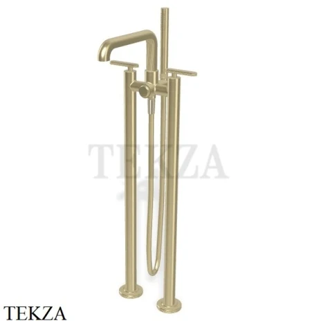 FIMA Carlo Frattini Park Line Смеситель для напольный, внешняя часть F1304/4HS, Brushed Champagne