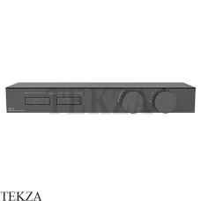 Gessi HI-FI Термостатический смеситель с полочкой, на 2 потока, внешняя часть 63022-706, Black Metal PVD Gessi HI-FI Термостатический смеситель с полочкой, на 2 потока, внешняя часть 63022-706, Black Metal PVD