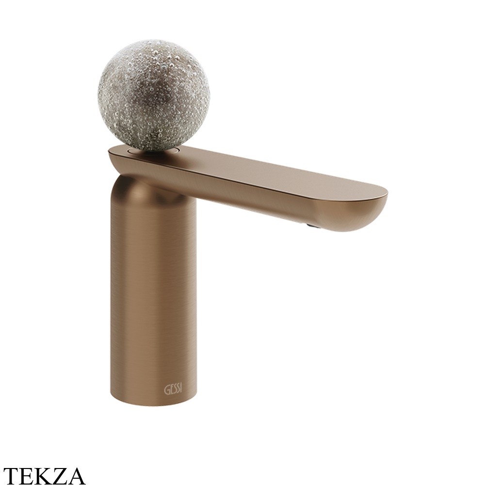 Gessi Perle Смеситель для раковины, без донного клапана 74602-708, медь Brushed