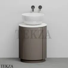 CIELO Arcadia Tiberino Тумба TIMOCC с раковиной белый глянец, слив в пол, Talpa