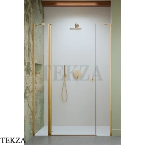 Radaway Nes DWJS Душевая дверь 130 см, левая L, 10038130-09-01L, золото глянец