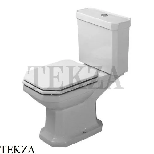 Duravit 1930 Series Унитаз комбинированный 0227090000, сток горизонтальный, сиденье микролифт SoftClose, белый глянец