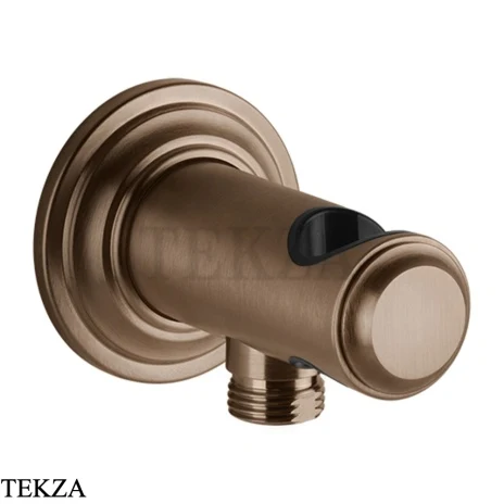 Gessi VENTI20 Держатель для душевой лейки с выводом воды 65161-708, Copper Brushed PVD