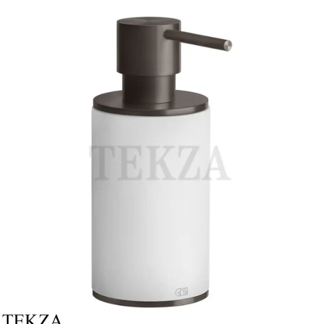 Gessi 316 ACCESSORIES Дозатор для жидкого мыла или лосьона, композит белый 54737-707, Black Metal Brushed PVD