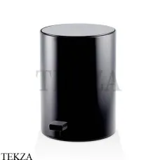 Decor Walther TE 50 Ведро для мусора круглое, крышка softclose 0613660, черный матовый