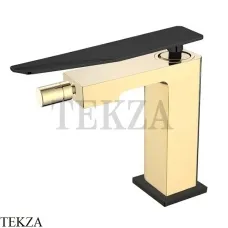 Boheme Q.2 Смеситель для биде однорычажный, без гарнитура 146-GB.2, Золото-черный