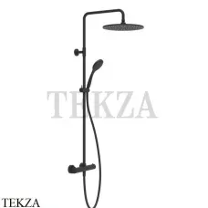 Gessi Emporio Shower Душевая колонна, термостат, верхний душ 30 см 35183-299, Black XL
