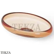 Dea Design Washbasins Раковина настольная овальная Glasstech DD9088 600 R1, Sunset R1