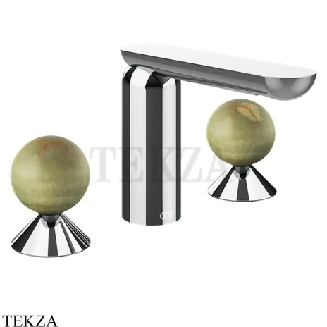 Gessi Perle Смеситель для раковины на 3 отв., без гарнитура 74555-031, хром глянец