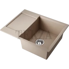 Omoikiri Daisen 65T Кухонная мойка Artgranit прямоугольная с крылом 65T-SA 4993520 бежевый