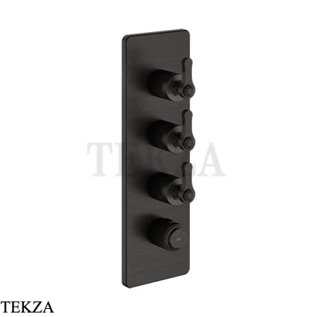 Gessi VENTI20 Термостат для душа, 3 потока, внешняя часть 65204-187, Aged Bronze