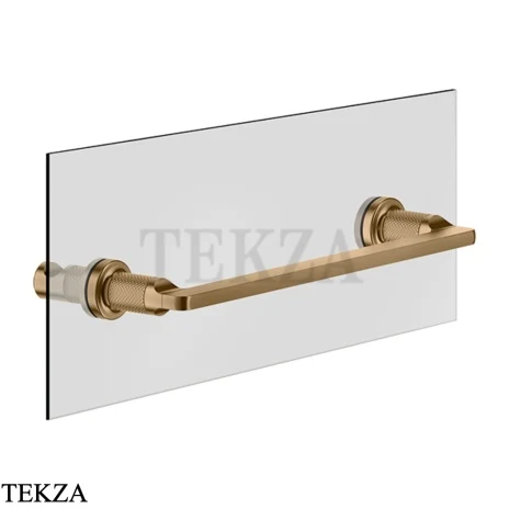 Gessi INCISO accessories Полотенцедержатель для крепления на стекло, 30 см 58613-726, Warm Steel Br. PVD