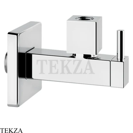 Gessi TOTAL LOOK Запорный клапан с фильтром, квадратный 01412-031, хром глянец