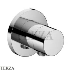 Keuco IXMO Pure Вентиль запорный на 2 потока, с выводом шланга, круг, внешняя часть 59557010101, хром глянец