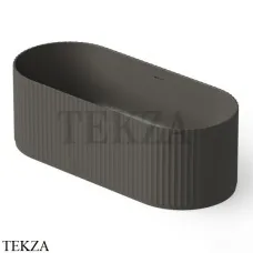 Dea Design Stripes Ванна отдельностоящая овальная 170x72 Solid Surface DD8803 1700 5, Graphite №5