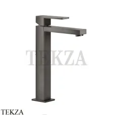 Gessi Rettangolo Смеситель для раковины высокий, без сливного гарнитура 11922-707, Black Metal Brushed