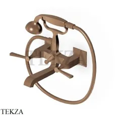 Zucchetti Bellagio Смеситель для ванны с гарнитуром ZB2228.P21, brushed chocolate PVD