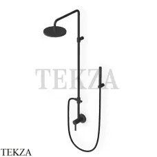 Zucchetti Pan Душевая стойка с встроенным смесителем, внешняя часть ZP6054.N6, черный матовый