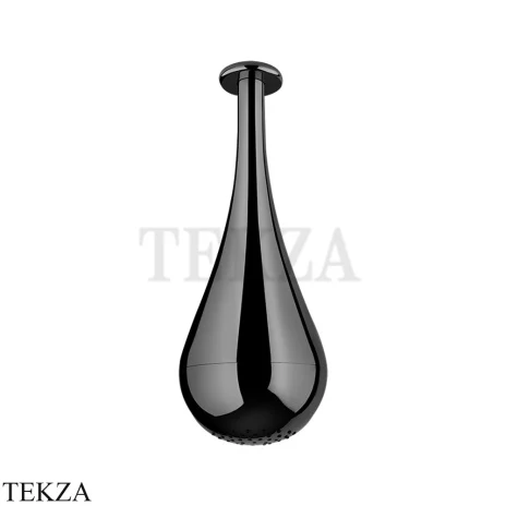 Gessi Goccia Потолочная каплевидная душевая лейка 33751-706, Black Metal PVD