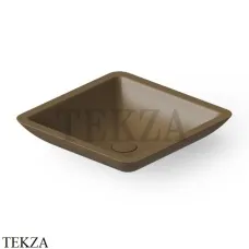 Dea Design Washbasins Раковина настольная квадратная Solid Surface DD9003 425 1, Dark Camel №1