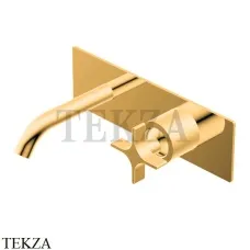 Ritmonio Diametro35 Cross Смеситель для раковины, внешняя часть PR53AL101 DOR, Gold глянец