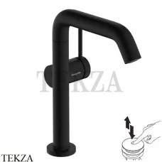 Hansgrohe Tecturis S Смеситель для раковины 210 CoolStart, с донным клапаном 73360670, черный матовый