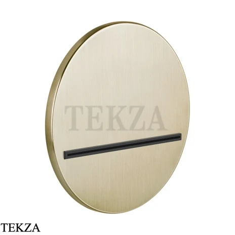 Gessi CASCATA Каскадный излив настенный круглый 65295-727, Brushed Brass PVD