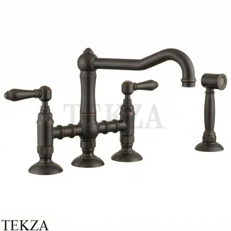 Nicolazzi Cucina Смеситель для кухни с поворотным изливом с выдвижным душем 1458WSDBM69, Dark bronzed matt