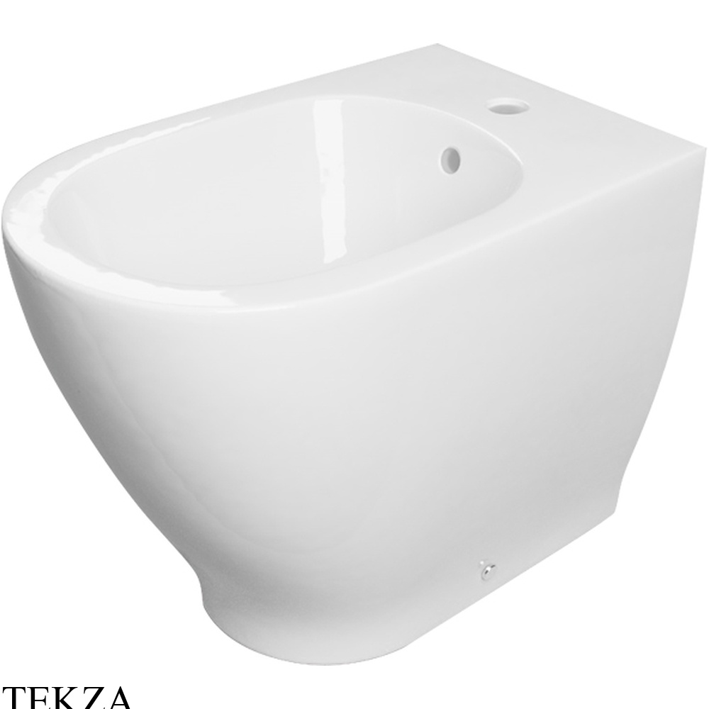 Kerasan Aquatech Биде напольное 55х35 см, 1 отверстие, 372201*1, белый глянец